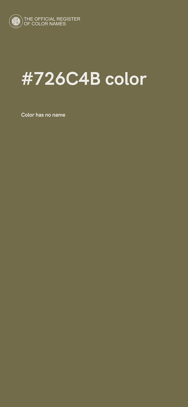 #726C4B color image