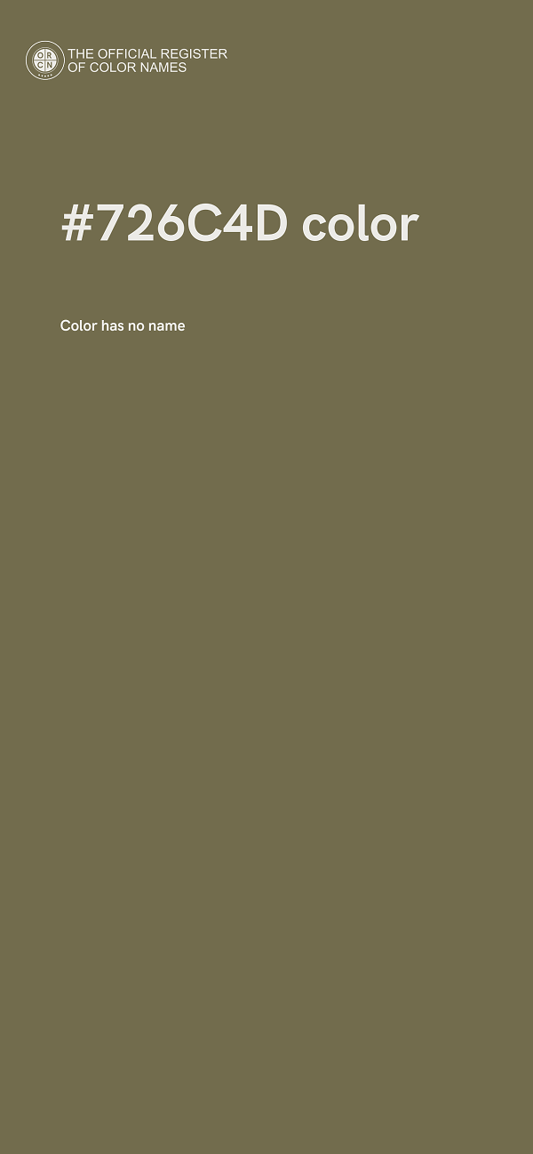 #726C4D color image