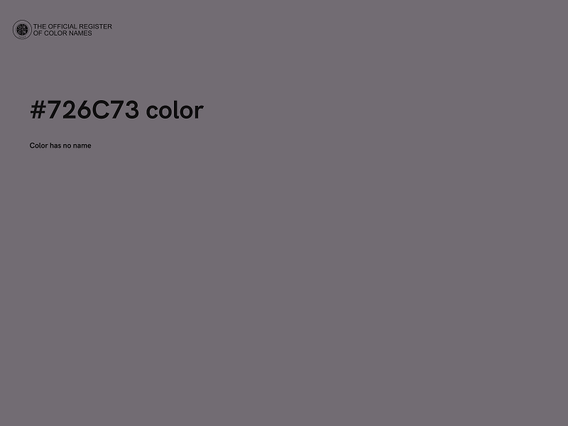 #726C73 color image