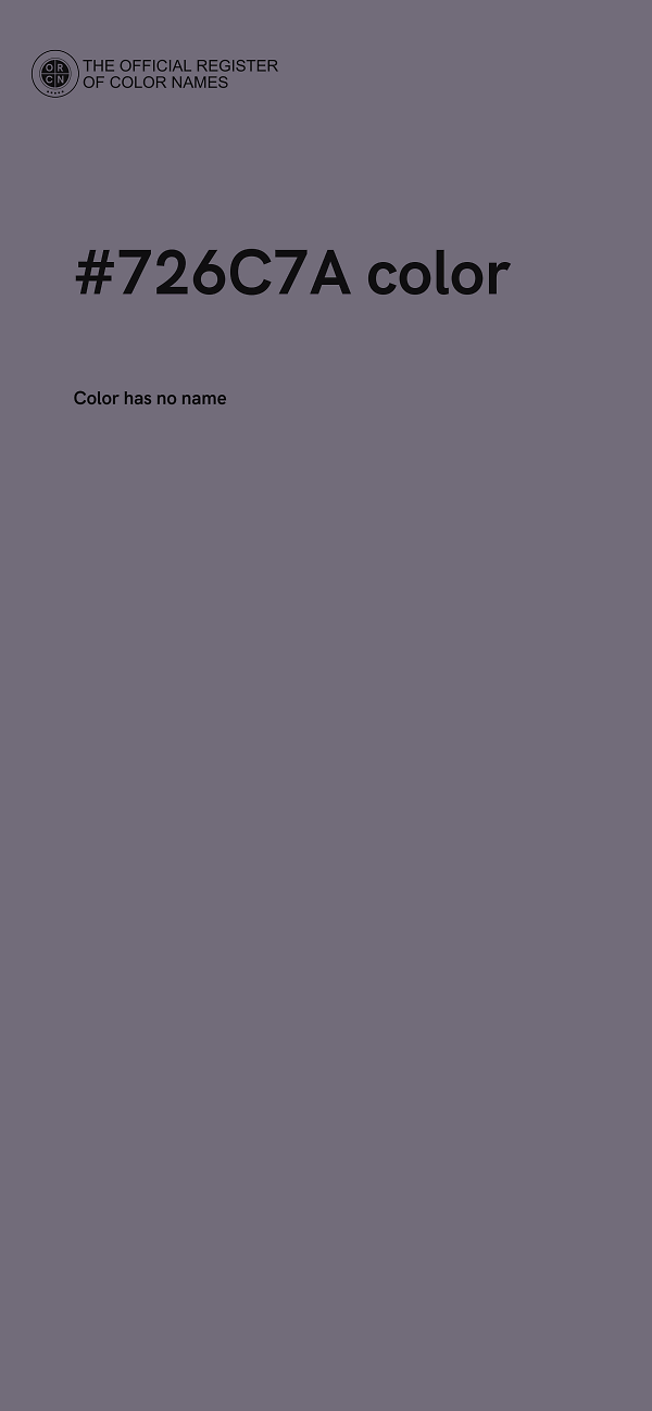 #726C7A color image