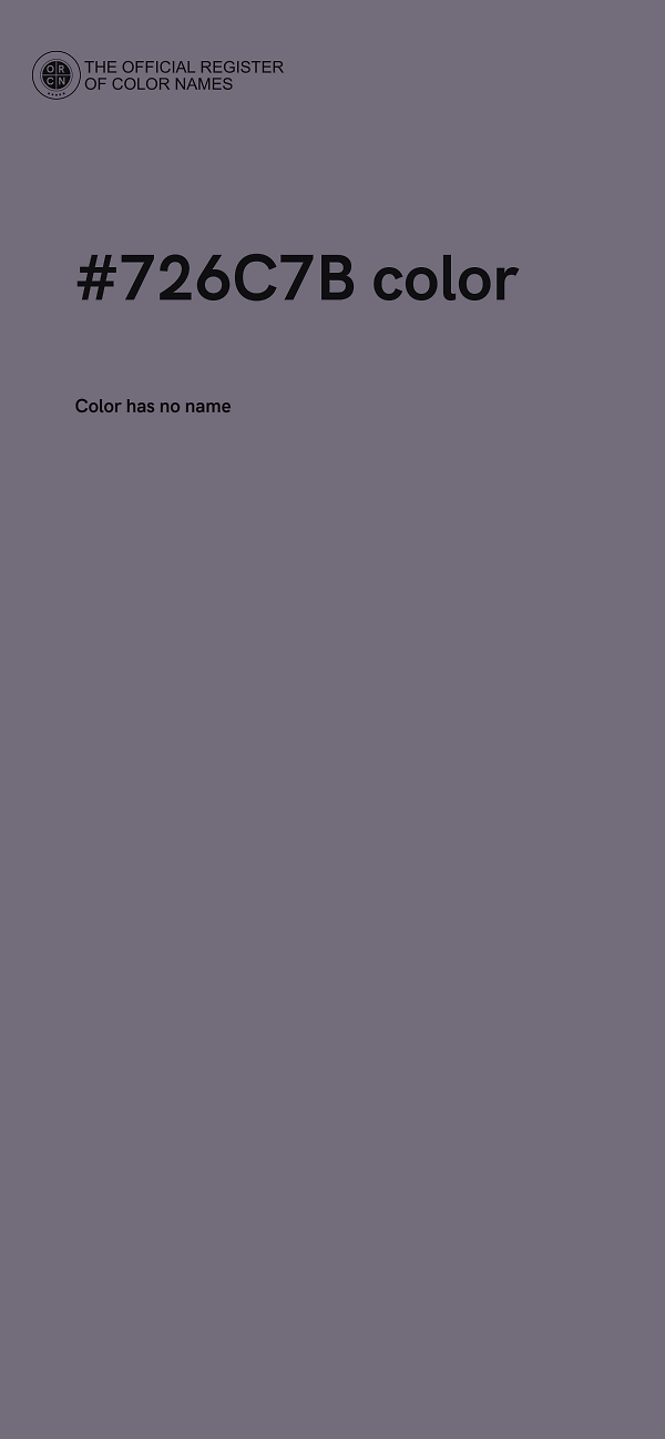#726C7B color image