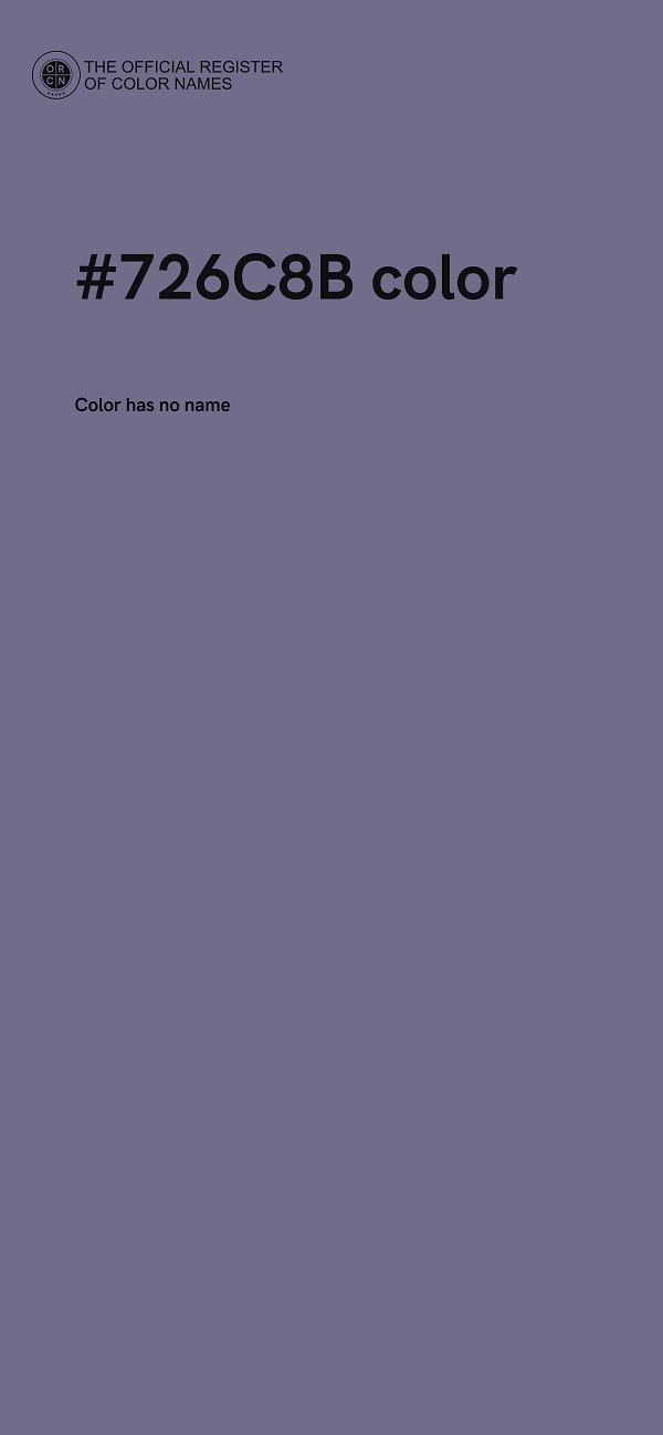 #726C8B color image