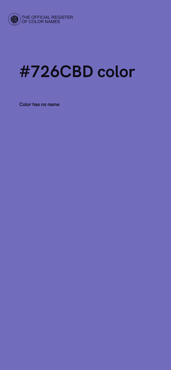 #726CBD color image