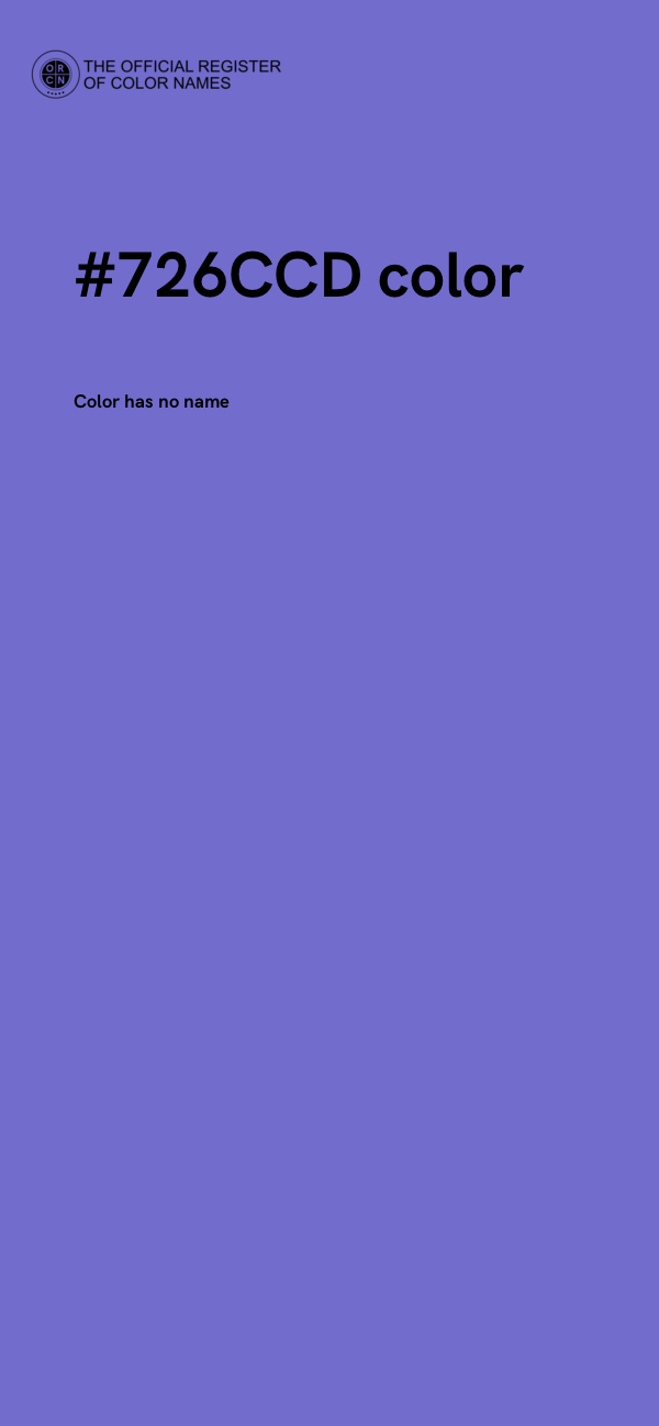 #726CCD color image