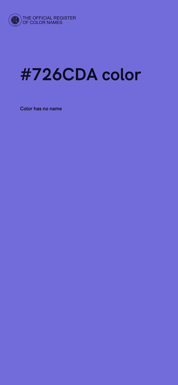 #726CDA color image