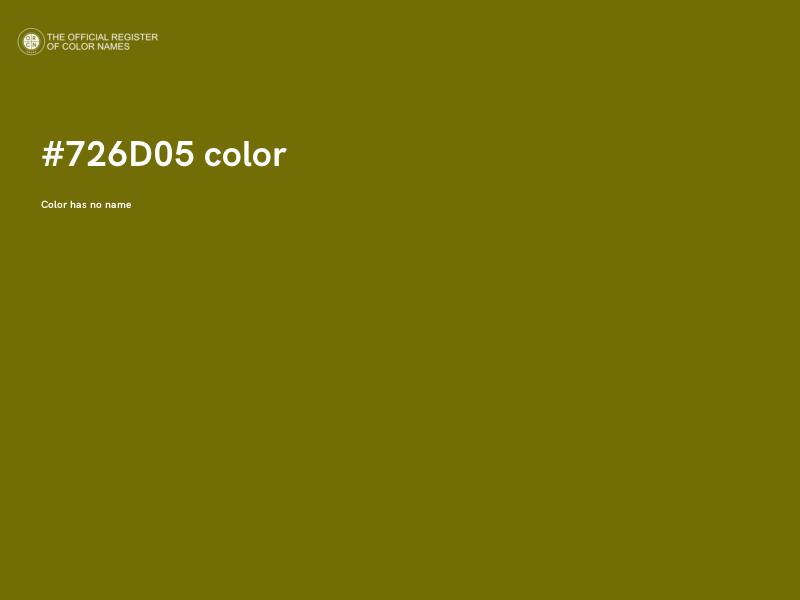 #726D05 color image