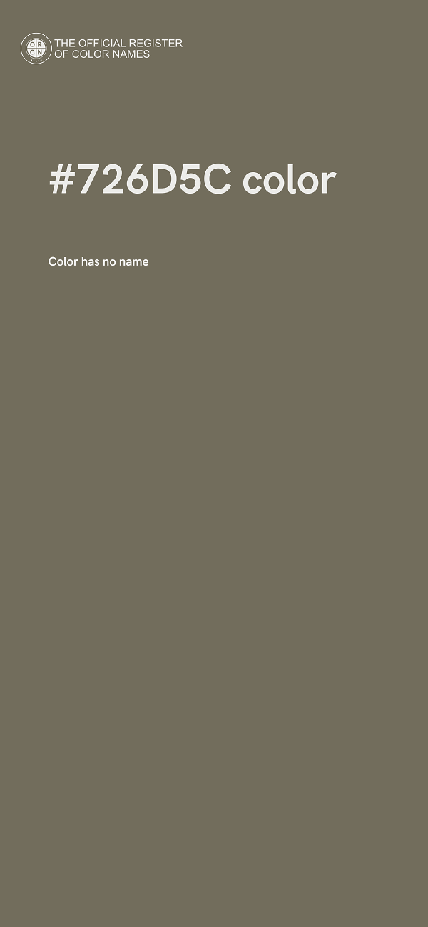 #726D5C color image