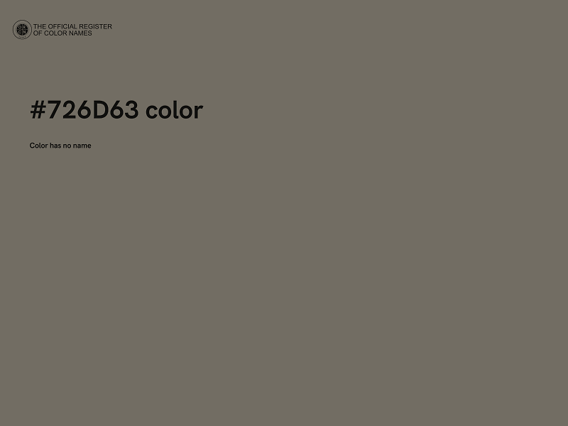 #726D63 color image