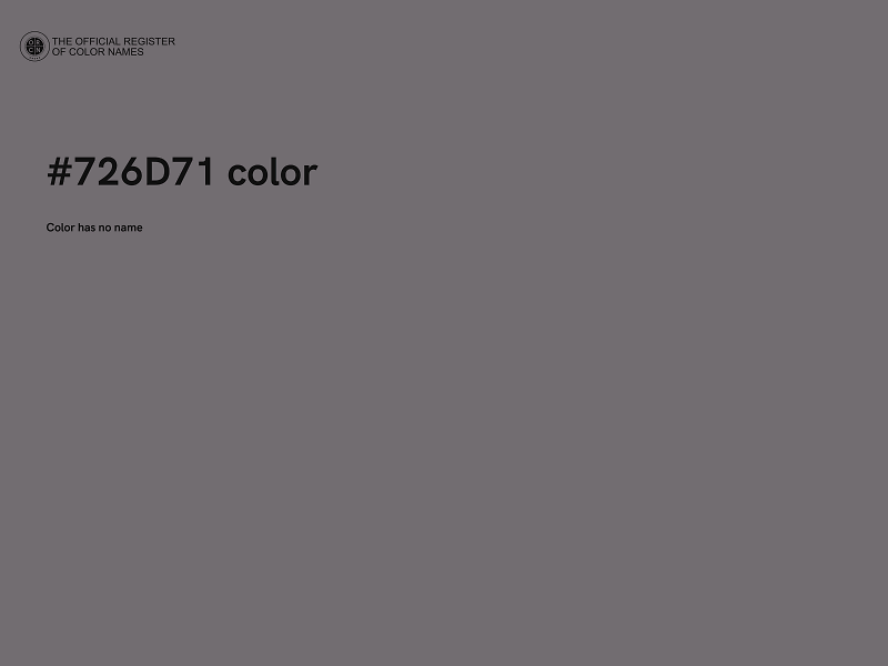 #726D71 color image