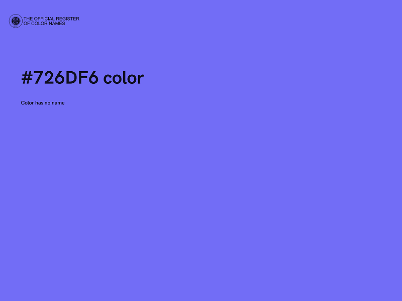 #726DF6 color image