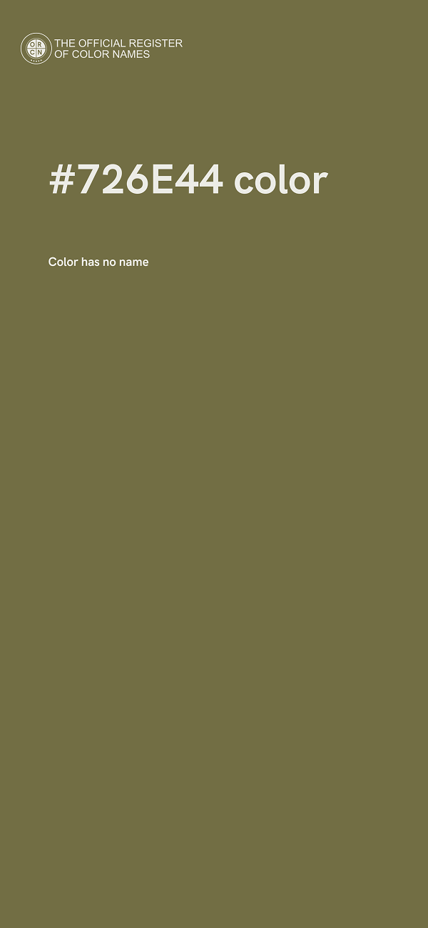 #726E44 color image