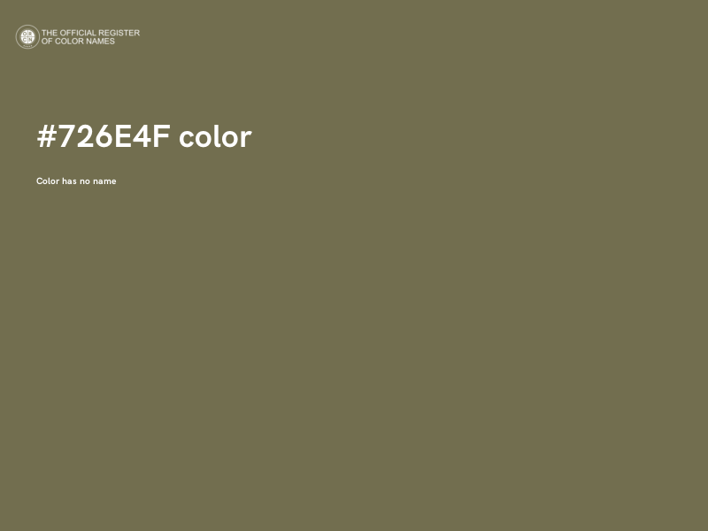 #726E4F color image