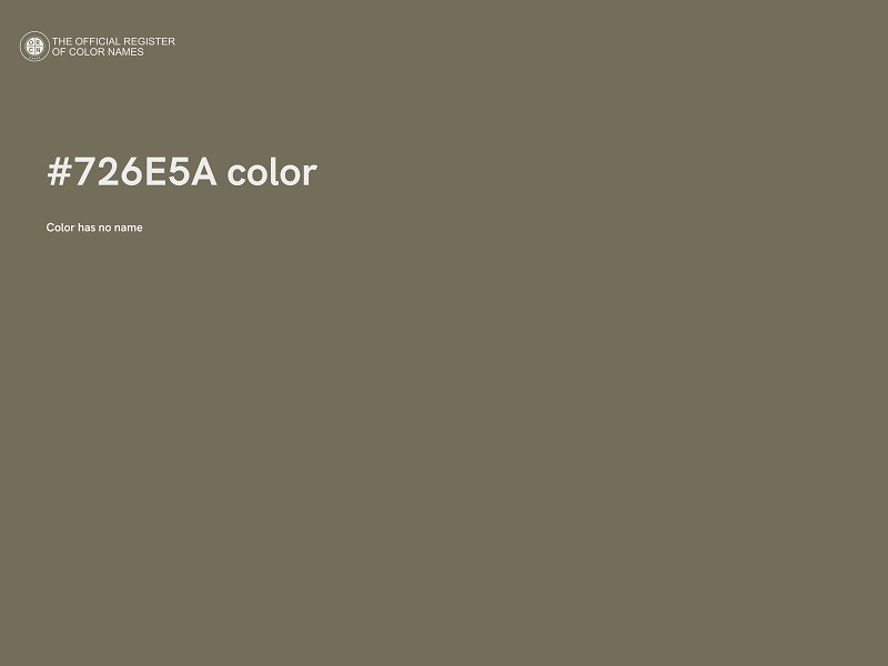 #726E5A color image