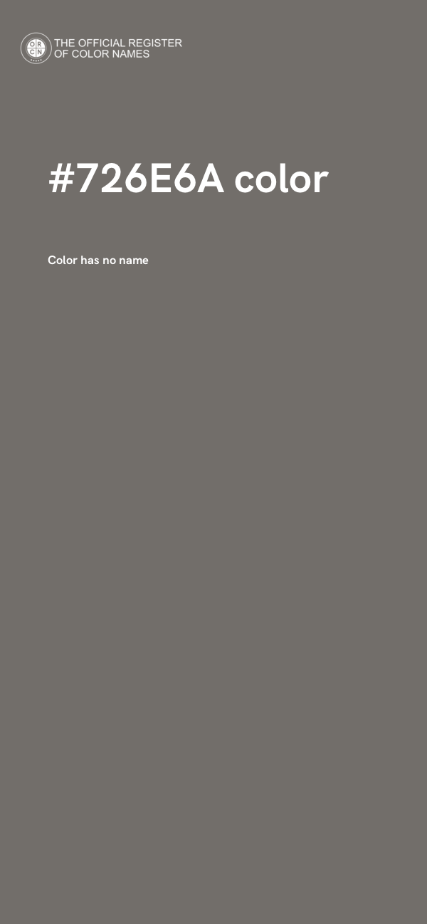 #726E6A color image