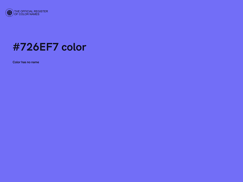 #726EF7 color image