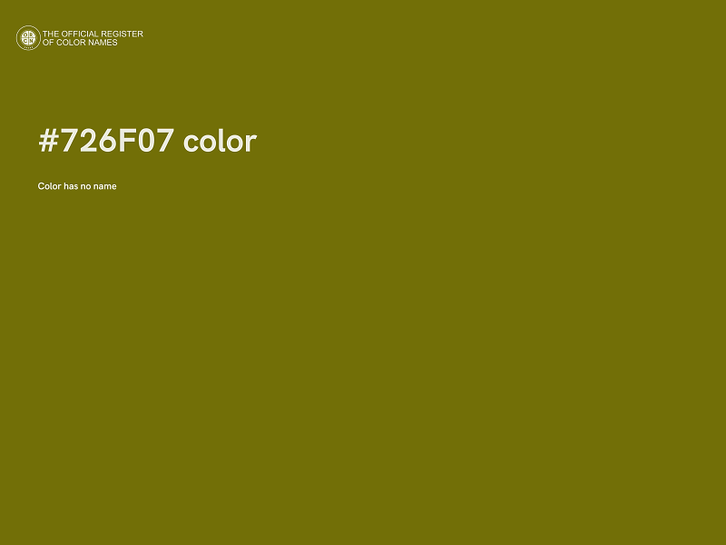 #726F07 color image