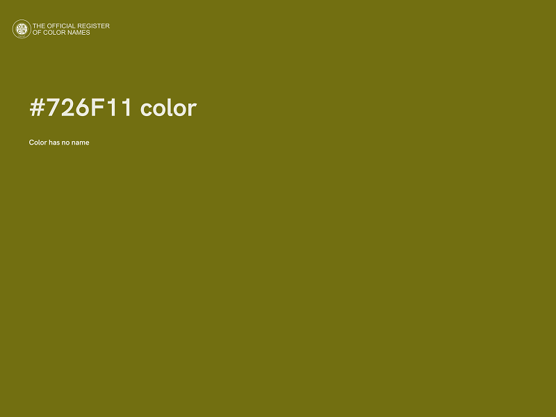 #726F11 color image