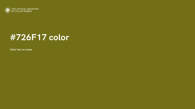 #726F17 color image