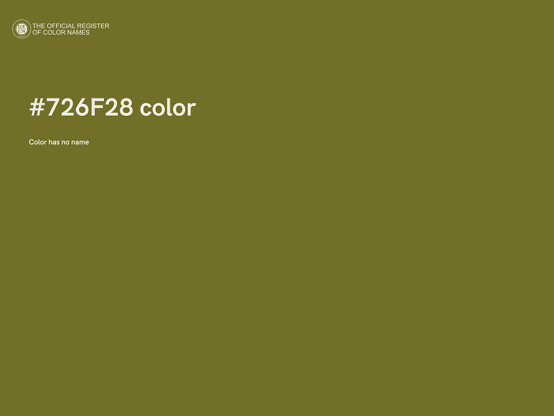 #726F28 color image