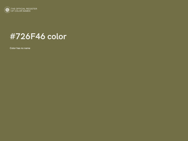 #726F46 color image