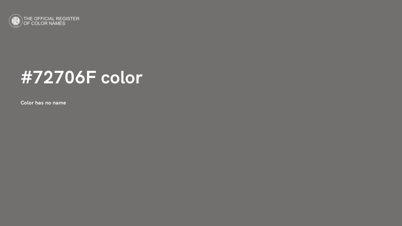 #72706F color image