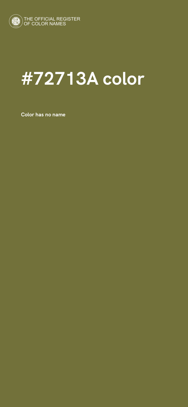 #72713A color image