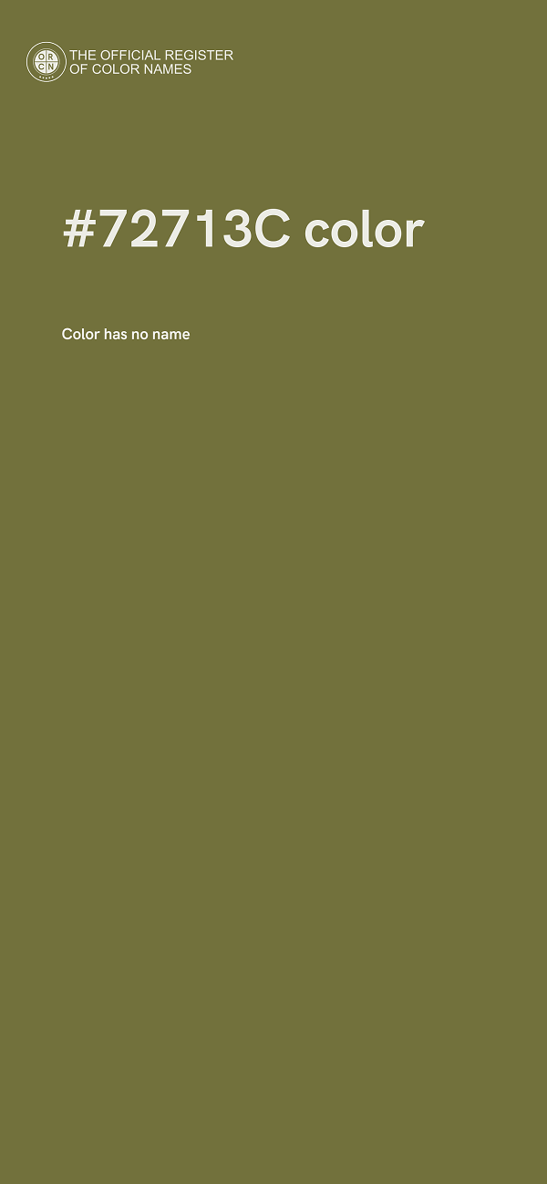 #72713C color image