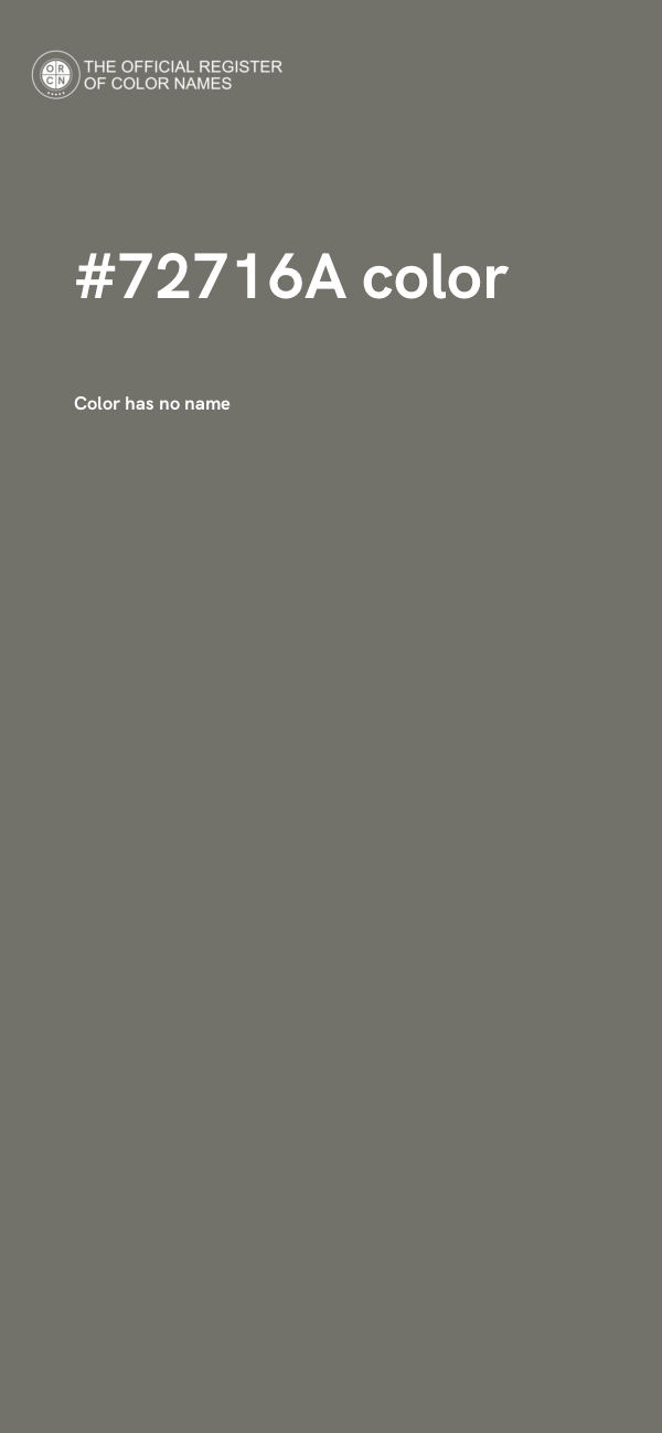 #72716A color image