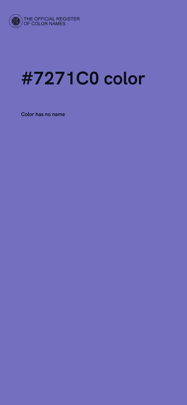 #7271C0 color image