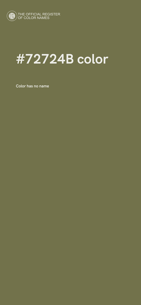 #72724B color image