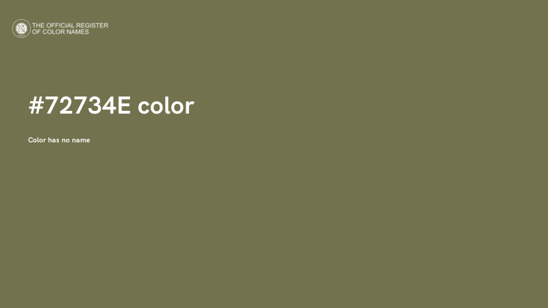 #72734E color image
