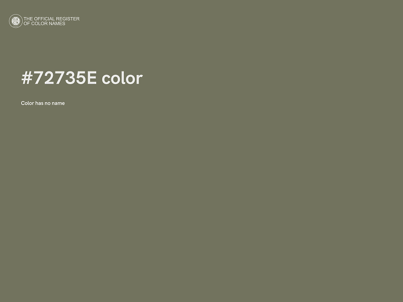 #72735E color image