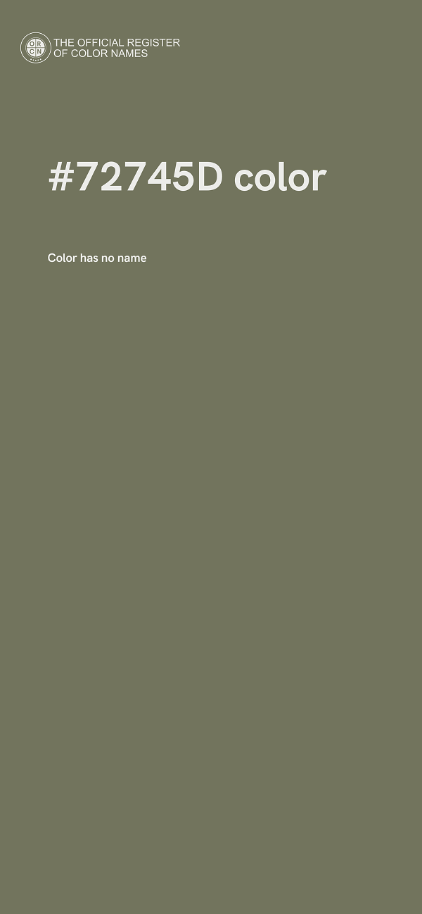 #72745D color image
