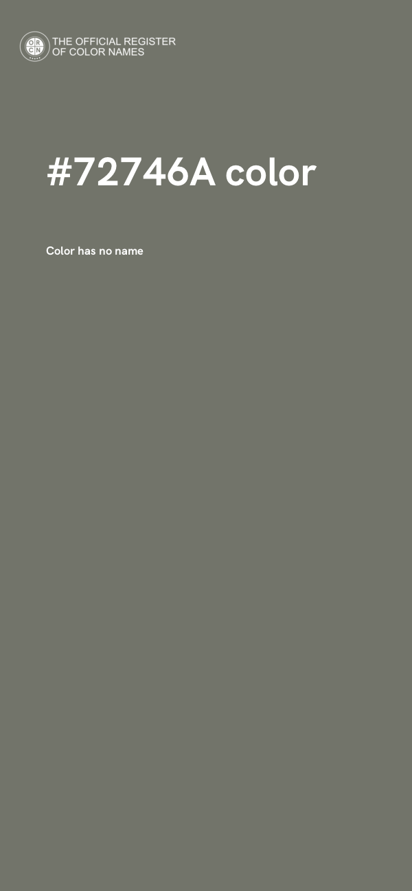 #72746A color image