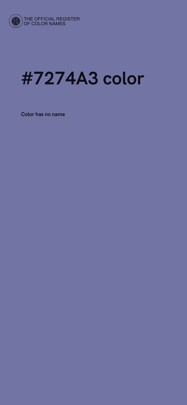 #7274A3 color image
