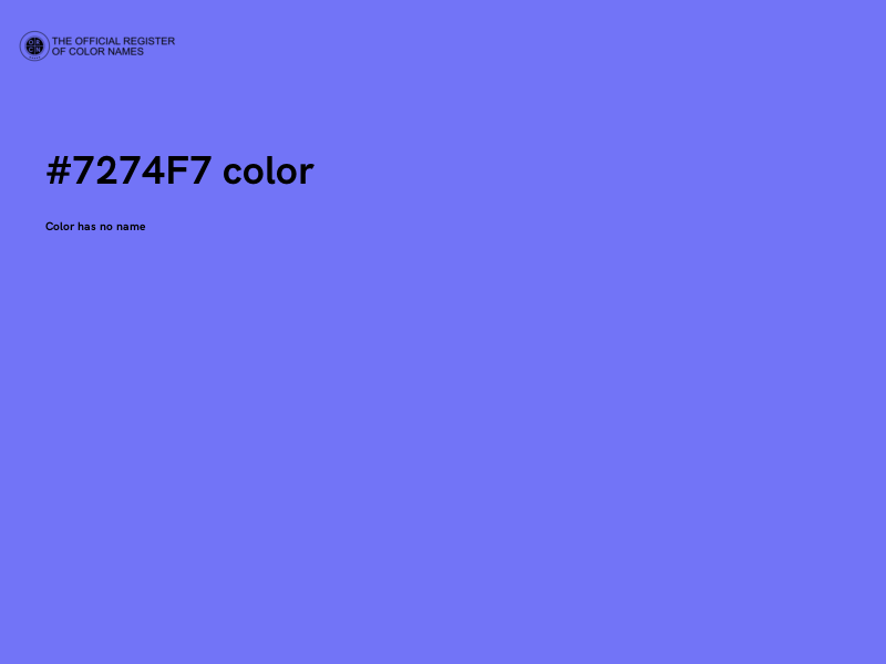 #7274F7 color image