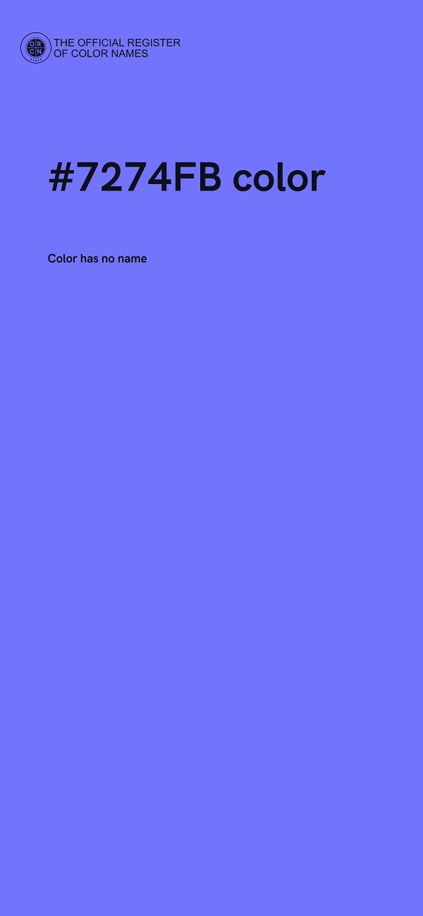 #7274FB color image