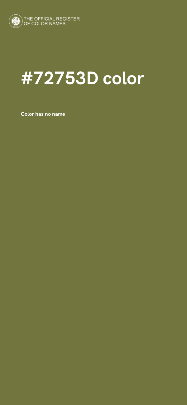 #72753D color image