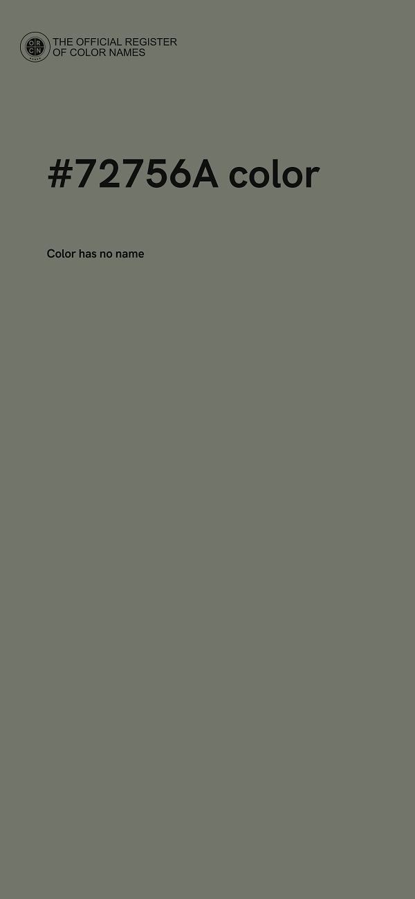 #72756A color image