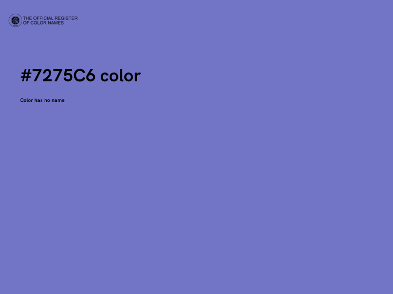 #7275C6 color image