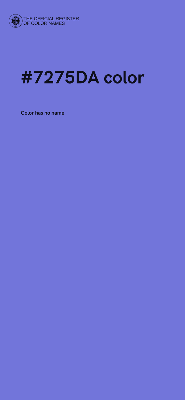 #7275DA color image