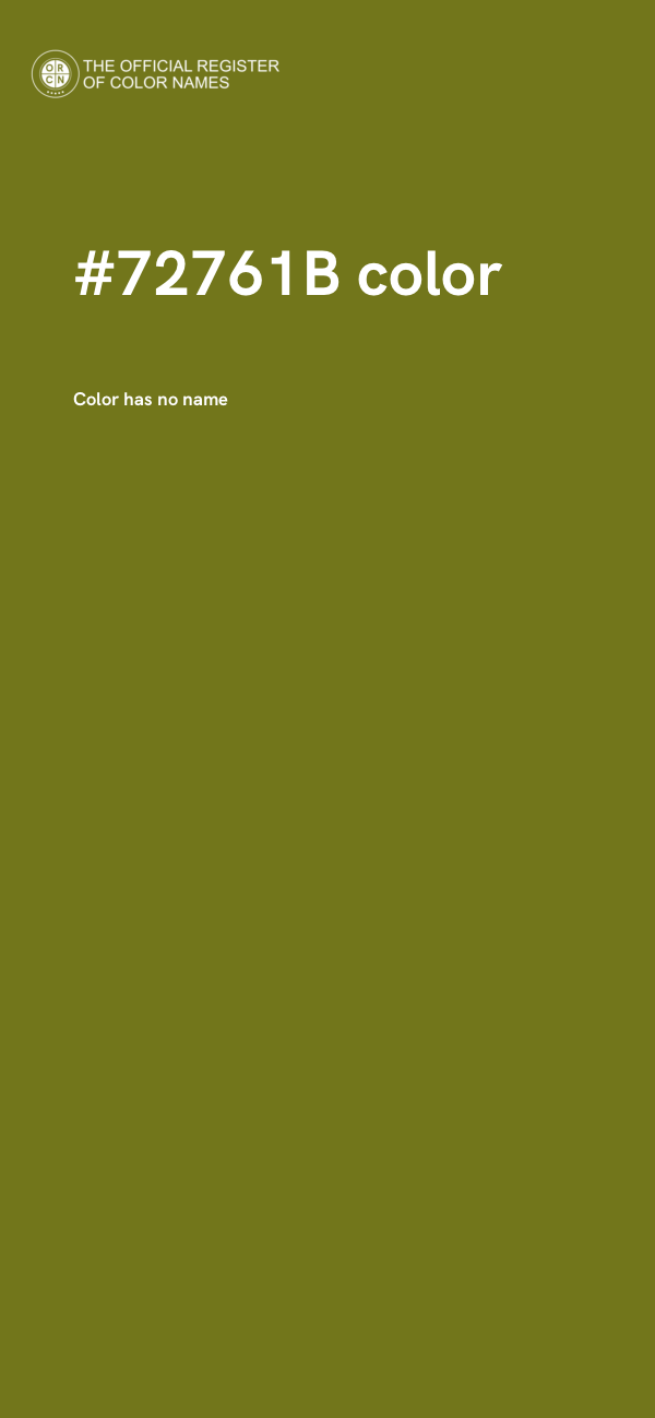 #72761B color image