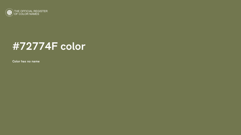 #72774F color image