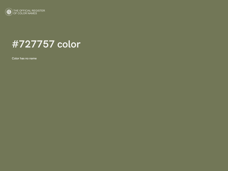 #727757 color image