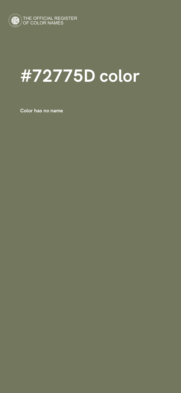 #72775D color image
