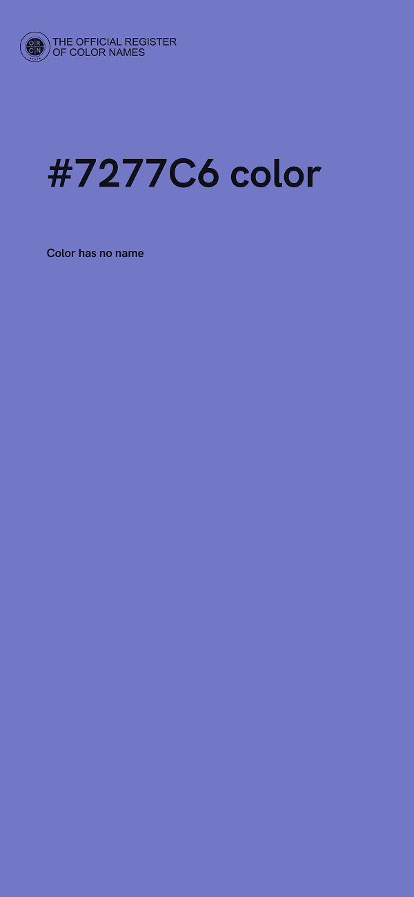 #7277C6 color image