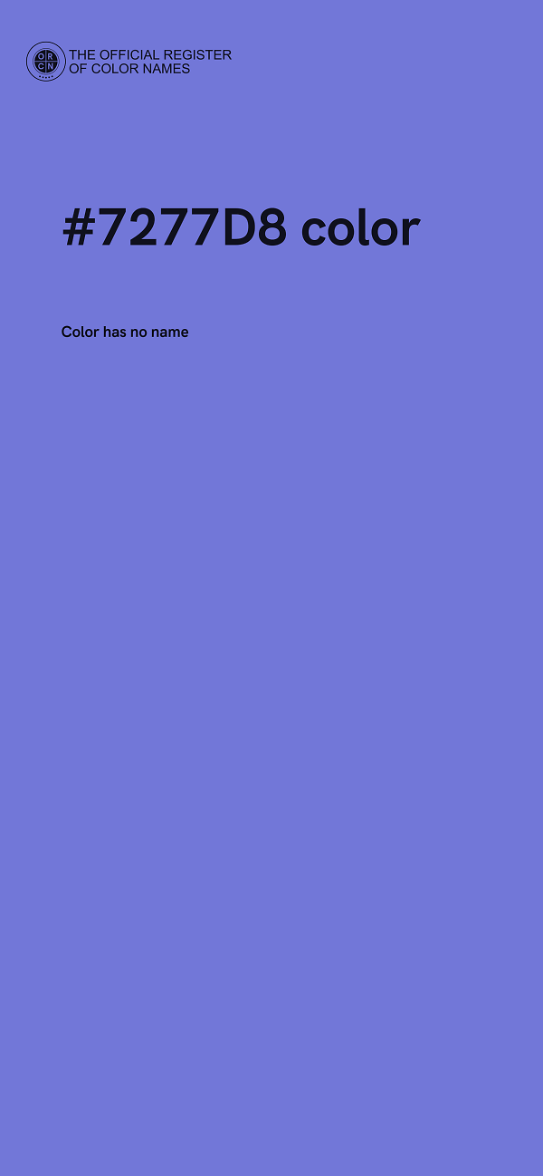#7277D8 color image