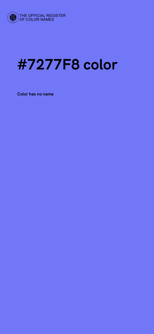 #7277F8 color image