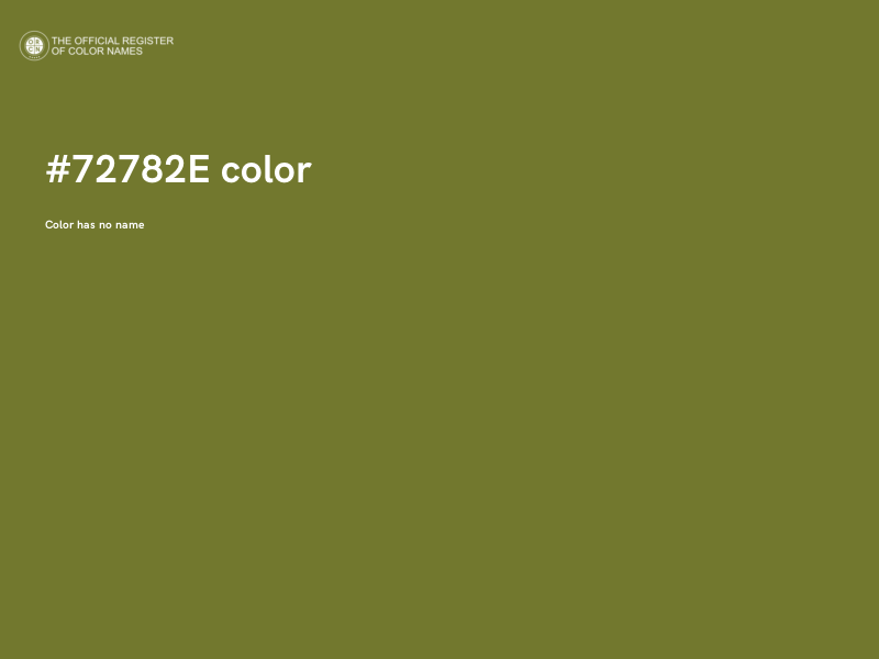 #72782E color image