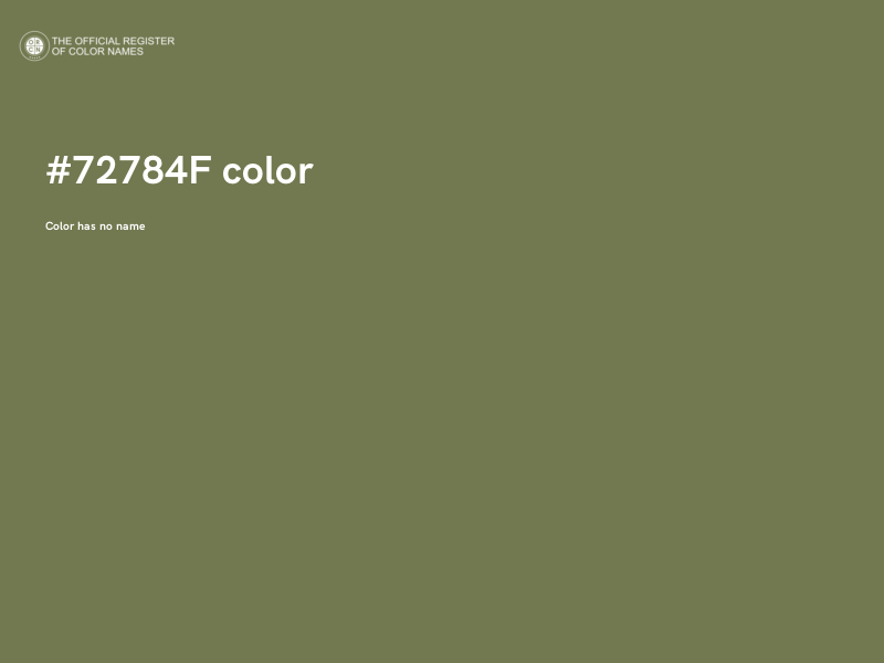 #72784F color image